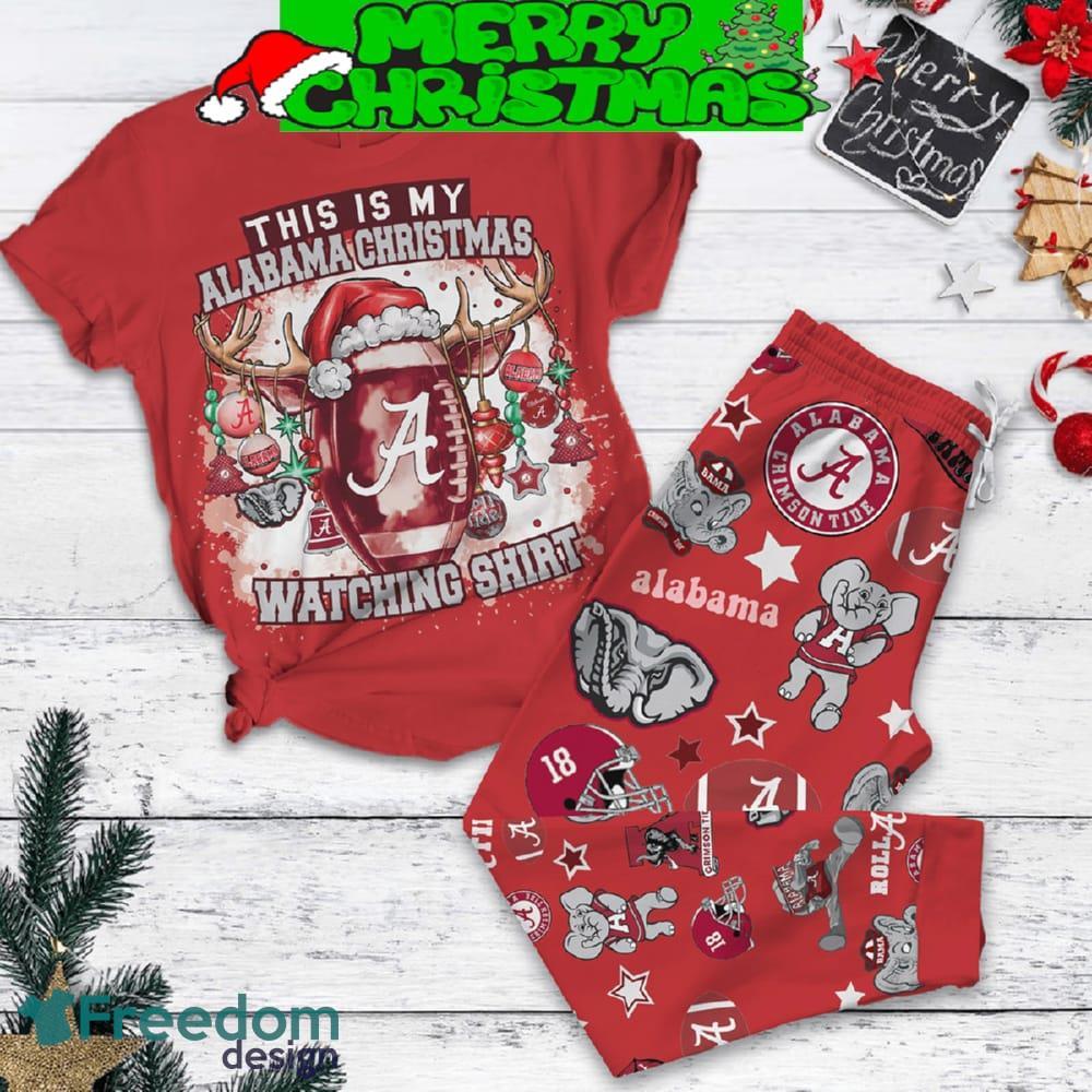 This Is My Alabama Christmas Watching Shirt Pajamas Set Gift Family image This Is My Alabama Christmas Watching Shirt Pajamas Set Gift Family - This Is My Alabama Christmas Watching Shirt Pajamas Set-1