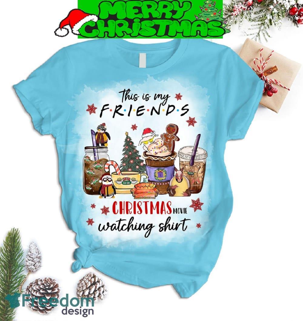 This Is My Friends Christmas Movie Watching Shirt Pajamas Set Men Women For Fans image This Is My Friends Christmas Movie Watching Shirt Pajamas Set Men Women For Fans - This Is My Friends Christmas Movie Watching Shirt Pajamas Set-2