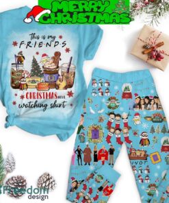 This Is My Friends Christmas Movie Watching Shirt Pajamas Set Men Women For Fans