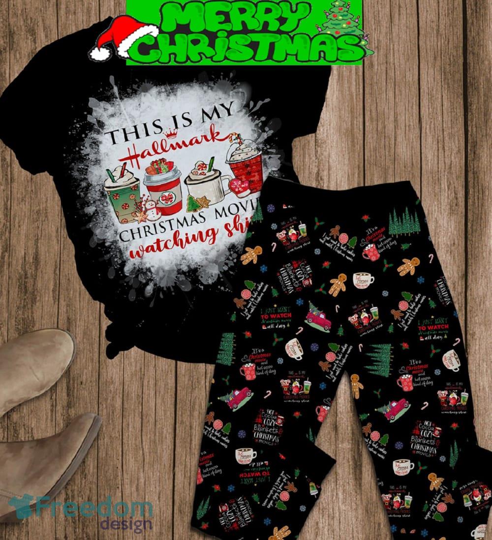 This Is My Hallmark Christmas Movies Watching Shirt Pajamas Set For Christmas image This Is My Hallmark Christmas Movies Watching Shirt Pajamas Set For Christmas - This Is My Hallmark Christmas Movies Watching Shirt Pajamas Set-2