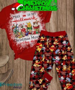 This Is My Hallmark Christmas Movies Winnie The Pooh Pajamas Set Full Print Christmas For Women