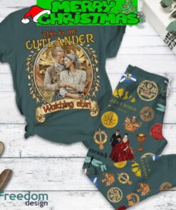 This Is My Outlander Watching Shirt Dinna Fash Fleece Pajamas Set All Over Print Christmas Gift