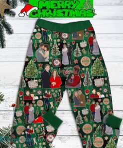 Tis The Season To Live Vicariously Through Hallmark Movies Pajamas Set Full Print Christmas For Women - Tis The Season To Live Vicariously Through Hallmark Movies Pajamas Set-2