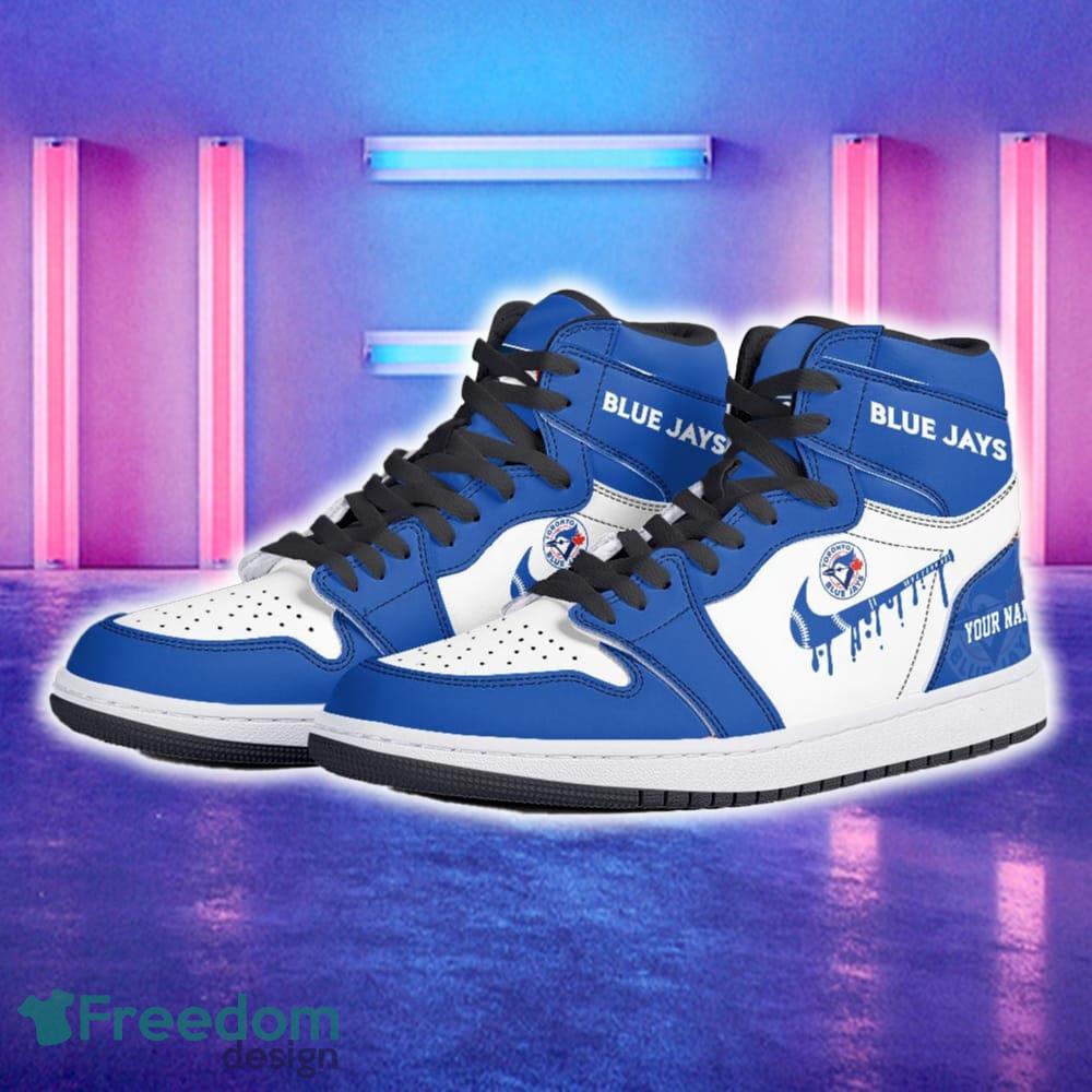 Toronto Blue Jays AJ1 Hightop Shoes New For Men Women Gift Air Jordan Hightop Sneaker Custom Name image Toronto Blue Jays AJ1 Hightop Shoes New For Men Women Gift Air Jordan Hightop Sneaker Custom Name - Toronto Blue Jays Air Jordan 1 Hightop Shoes_5