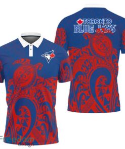 Toronto Blue Jays Turtle Polynesian Pattern Polo Shirt