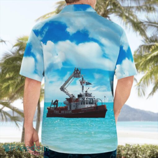 Toronto Fire Services William Lyon Mackenzie (fireboat) Beach Shirt For Team Product Photo 2