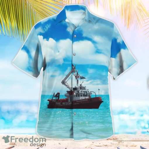 Toronto Fire Services William Lyon Mackenzie (fireboat) Beach Shirt For Team Product Photo 3