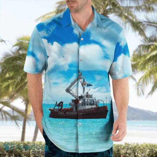 Toronto Fire Services William Lyon Mackenzie (fireboat) Beach Shirt For Team Product Photo 4