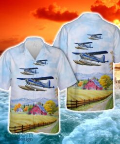 Trail Ridge Air 1954 De Havilland Canada DHC-2 Beaver Mk.I C N 908 Hawaiian Shirt