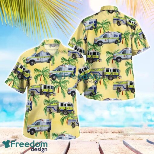 Tucson, Arizona, Rural Metro Fire - Pima County Beach Hawaiian Shirt Product Photo 1