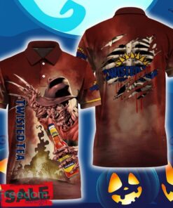 Twisted Tea Halloween Freddy Krueger Polo Shirt For Men Women Gift Christmas Holidays