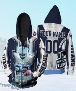 Tye Smith 23 Tennessee Titans Super Bowl 2021 Thank You Fan Personalized Zip Hoodie 3D All Over Print