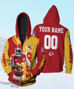 Tyrann Mathieu 30 Kansas City Chiefs Afc West Division Champions Super Bowl 2021 Personalized Zip Hoodie 3D All Over Print