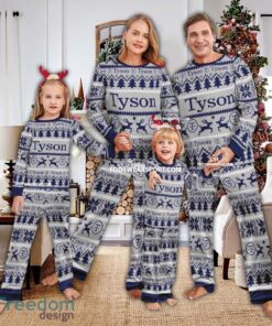 Tyson Foods Logo Pattern Pajamas Set Ugly Christmas Family