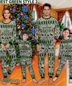 U-2 Dragon Lady U2 Aircraft Ugly Christmas Pajamas Set Family Gift For Family - U-2 Dragon Lady U2 Aircraft Pajamas Set Family Photo Green