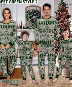 U-28 Draco U28 Aircraft Ugly Christmas Family Pajamas Set Army Gift - U-28 Draco U28 Aircraft Pajamas Set Family Photo Green