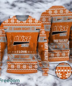 UGLY SWEATER BNSF Railway Christmas Sweater 3D All Printed Christmas Gift Ideas