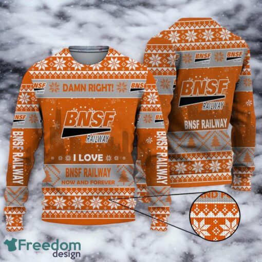 UGLY SWEATER BNSF Railway Christmas Sweater 3D All Printed Christmas Gift Ideas Product Photo 1