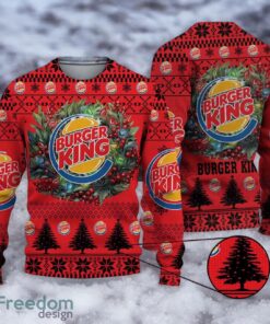 Ugly Sweater burger king Christmas Sweater 3D All Printed Logo Brand Chistmas Sweater