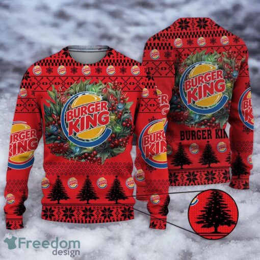 Ugly Sweater burger king Christmas Sweater 3D All Printed Logo Brand Chistmas Sweater Product Photo 1