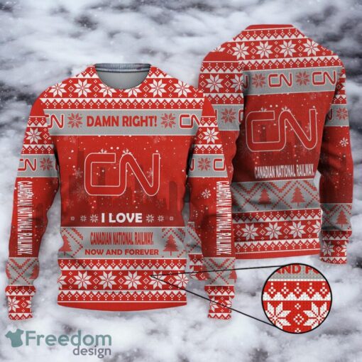 UGLY SWEATER Canadian National Railway Christmas Sweater 3D All Printed Christmas Gift Ideas Product Photo 1