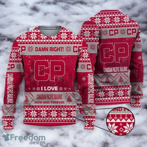 UGLY SWEATER Canadian Pacific Railway Christmas Sweater 3D All Printed Christmas Gift Ideas Product Photo 1