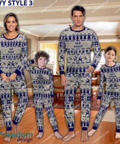 UH-1N Iroquoi UH1N Aircraft Pajamas Set Men Women Children Christmas - UH-1N Iroquoi UH1N Aircraft Pajamas Set Family Photo Navy