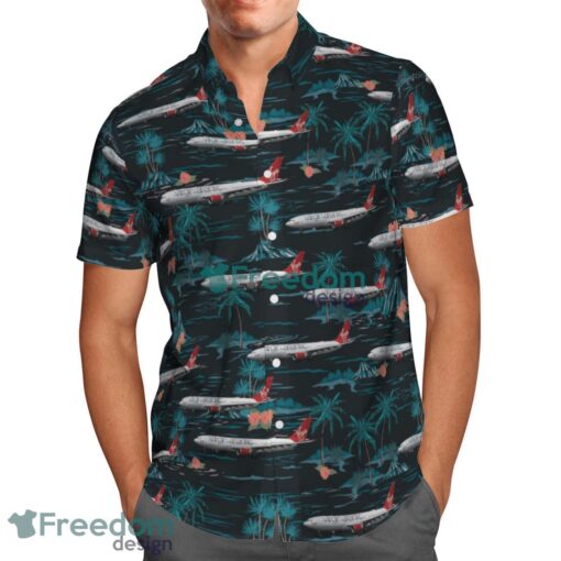 UK Airlines Virgin Atlantic Airbus a330-200 Summer Hawaiian Shirt Product Photo 2