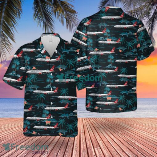 UK Airlines Virgin Atlantic Airbus a330-200 Summer Hawaiian Shirt Product Photo 1