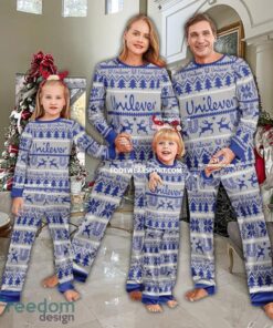 Unilever Logo Pattern Ugly Christmas Family Pajamas Set