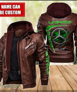 Unimog MB 2D Leather Jacket For Men Custom Name Special Gift Ideas Product Photo 2