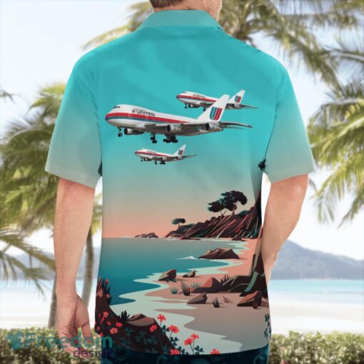 United Airlines Boeing 747SP-21 Aloha Hawaiian Shirt Beach Gift Shirt Product Photo 2