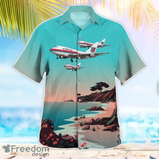 United Airlines Boeing 747SP-21 Aloha Hawaiian Shirt Beach Gift Shirt Product Photo 3