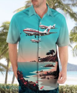 United Airlines Boeing 747SP-21 Aloha Hawaiian Shirt Beach Gift Shirt Product Photo 4