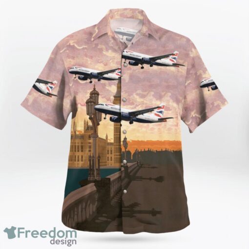 United Kingdom, British Airways Airbus A320-200 Hawaiian Shirt Product Photo 2