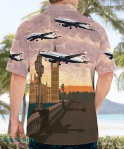 United Kingdom, British Airways Airbus A320-200 Hawaiian Shirt Product Photo 4