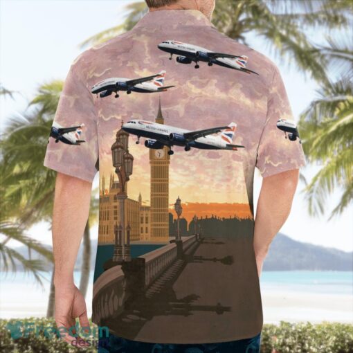 United Kingdom, British Airways Airbus A320-200 Hawaiian Shirt Product Photo 4