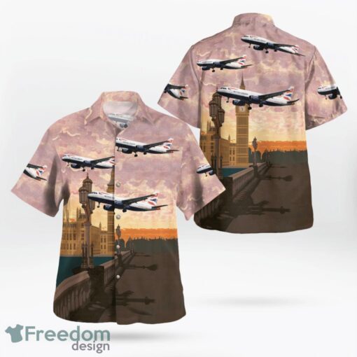 United Kingdom, British Airways Airbus A320-200 Hawaiian Shirt Product Photo 1