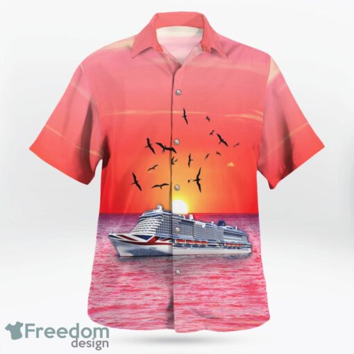 United Kingdom P&O Cruises MS Iona Hawaiian Shirt Product Photo 2