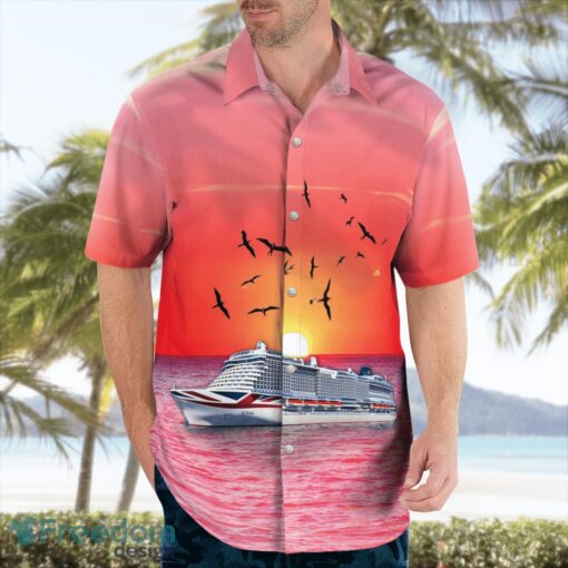 United Kingdom P&O Cruises MS Iona Hawaiian Shirt Product Photo 3