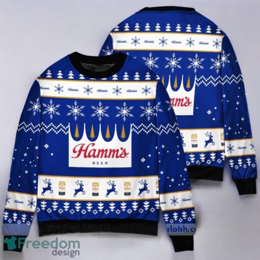 unny Hamm’S Beer Custom Ugly Christmas Sweater 3D Printed Christmas Gift Product Photo 1