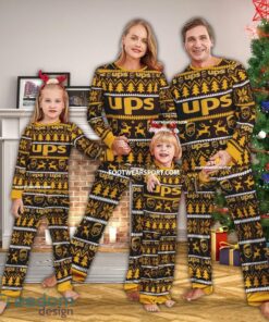 Ups Logo Pattern Ugly Christmas Pajamas Set Gift Family