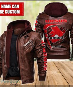 Ursus 2D Leather Jacket For Men Custom Name Special Gift Ideas Product Photo 2