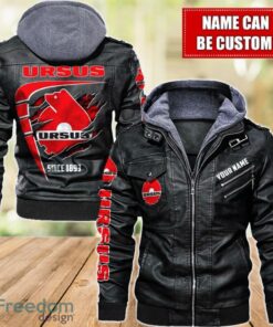 Ursus 2D Leather Jacket For Men Custom Name Special Gift Ideas Product Photo 1