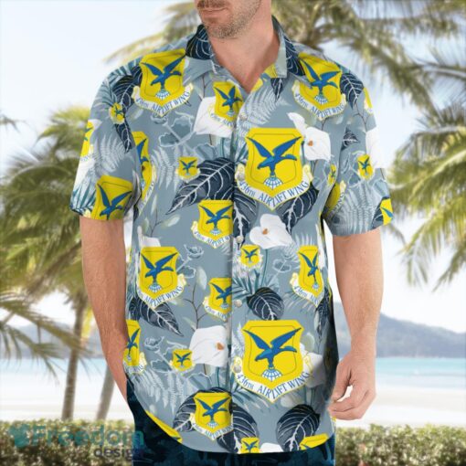 US Air Force 436th Airlift Wing Hawaiian Shirt Product Photo 3