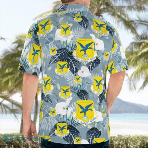 US Air Force 436th Airlift Wing Hawaiian Shirt Product Photo 4