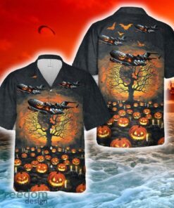 US Air Force Boeing C-17 Globemaster III Halloween Hawaiian Shirt