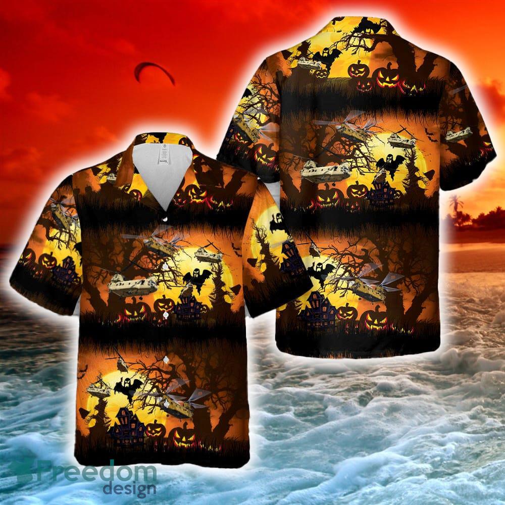 US Army Boeing CH 47 Chinook Halloween Hawaiian Shirt image US Army Boeing CH-47 Chinook Halloween Hawaiian Shirt - US Army Boeing CH-47 Chinook Halloween Hawaiian Shirt-1