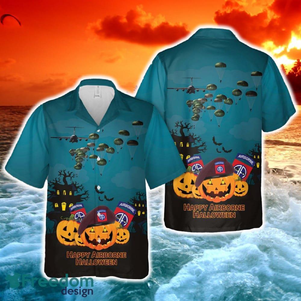 US Army Paratroopers With The 82nd Airborne Division Parachute Halloween Hawaiian Shirt image US Army Paratroopers With The 82nd Airborne Division Parachute Halloween Hawaiian Shirt - US Army Paratroopers With The 82nd Airborne Division Parachute Halloween Hawaiian Shirt-1