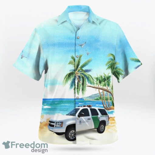 U.S. Border Patrol Chevrolet Tahoe Hawaiian Shirt Product Photo 2